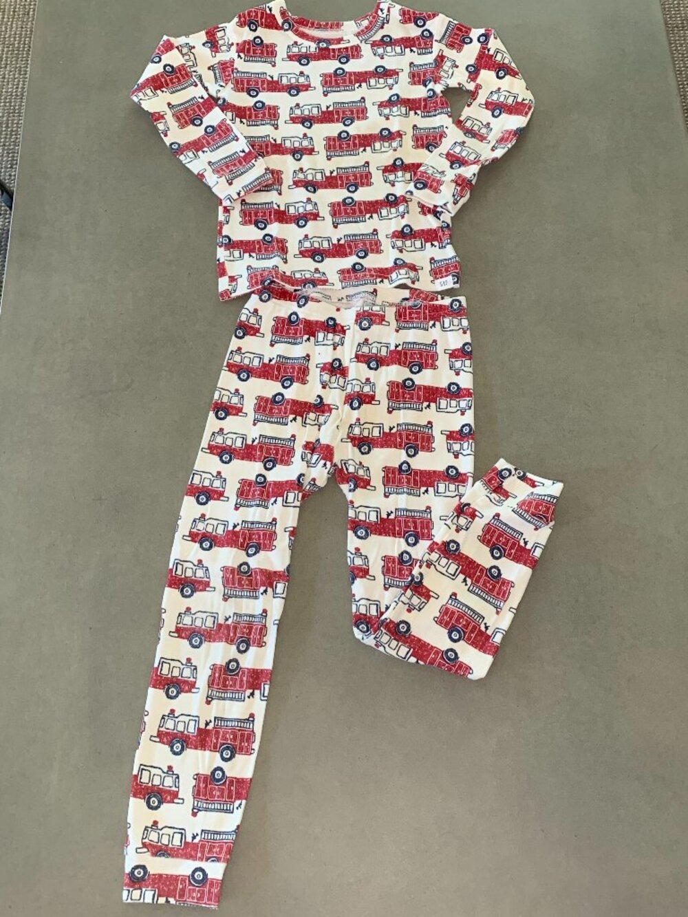Baby Gap Fire Truck Pajama Set – Size 5